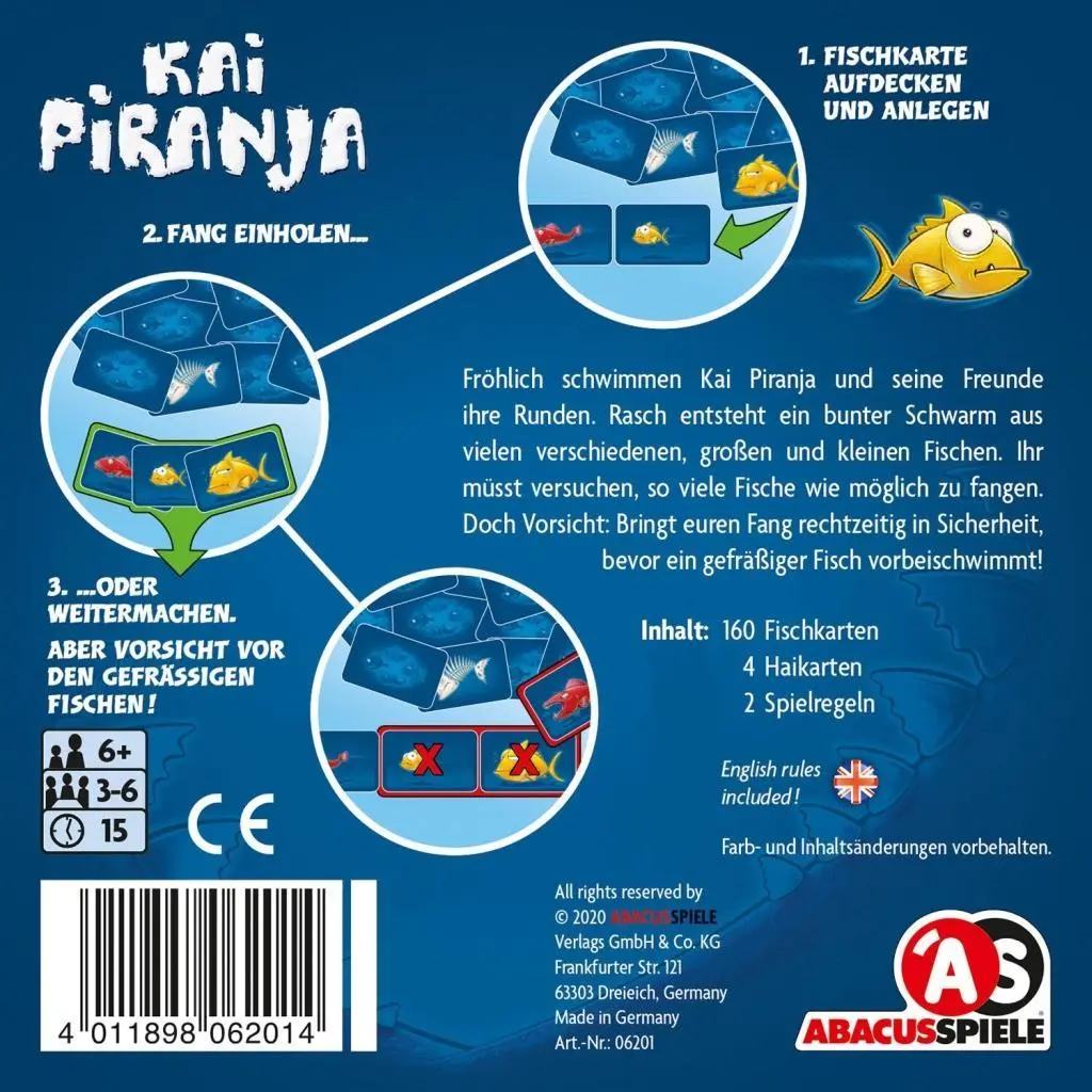 Bild: 4011898062014 | Kai Piranja | Oliver Igelhaut | Spiel | Brettspiel | 06201 | Deutsch
