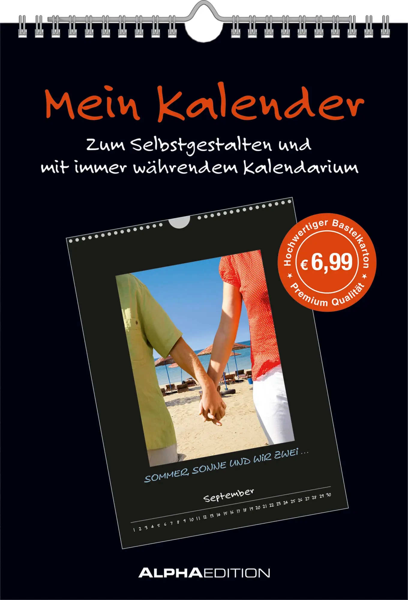 Cover: 4251732322014 | Mein Kalender - Bastelkalender 21x29,7 - schwarz - Do it yourself...