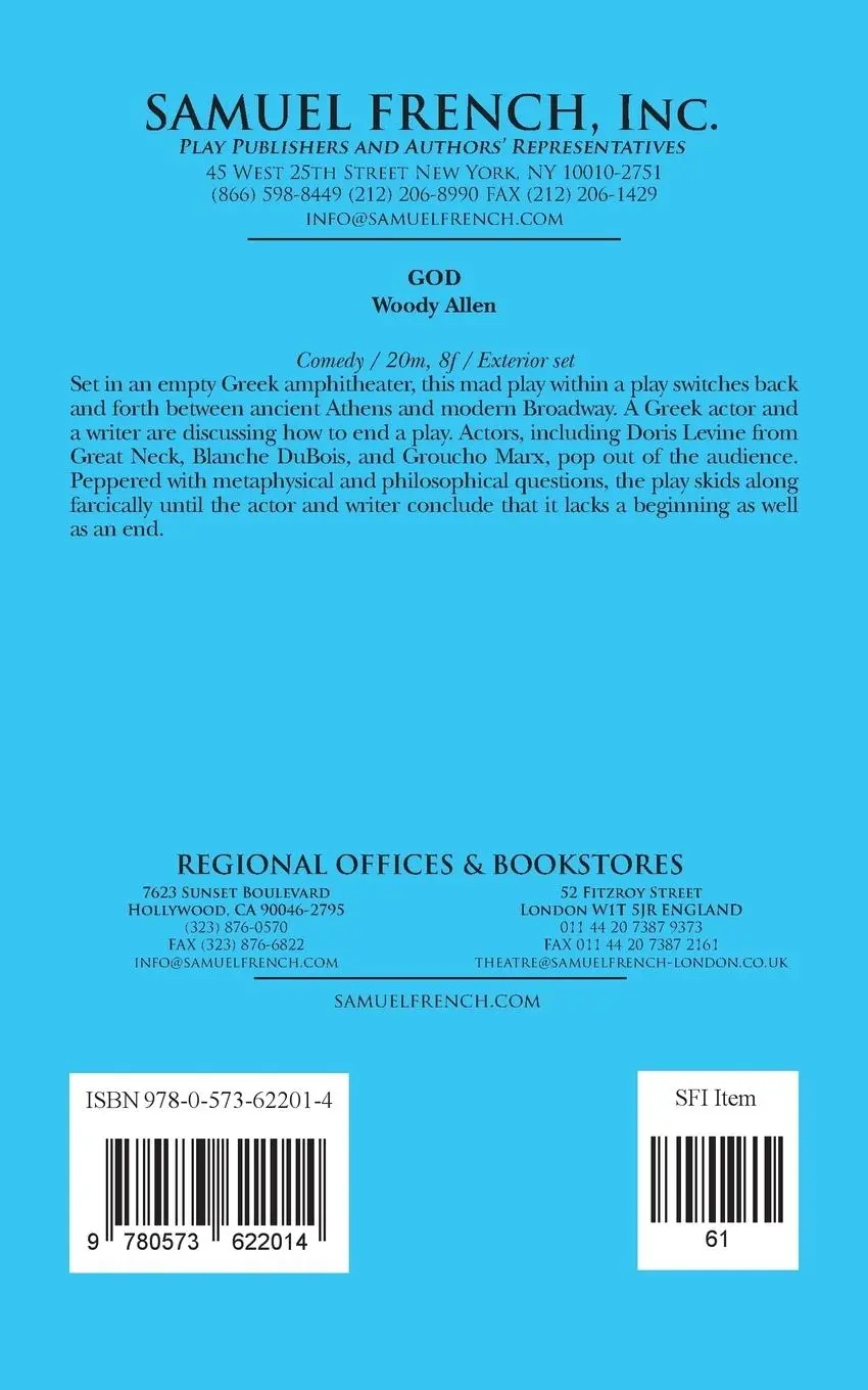 Rückseite: 9780573622014 | God | Woody Allen | Taschenbuch | Kartoniert / Broschiert | Englisch