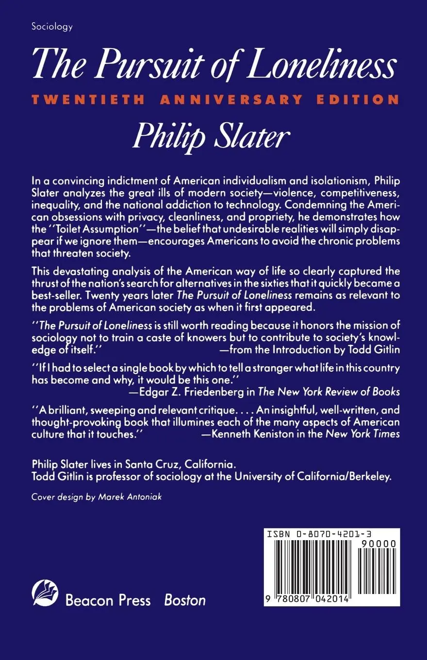 Rückseite: 9780807042014 | The Pursuit of Loneliness | Philip Slater | Taschenbuch | Englisch