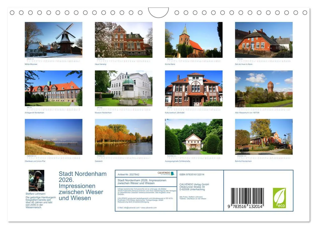 Bild: 9783516132014 | Stadt Nordenham 2026. Impressionen zwischen Weser und Wiesen...