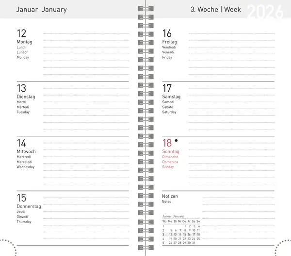 Bild: 9783731892014 | Taschenkalender Youngtimer Palmblätter 2026 | Verlag Korsch | Buch