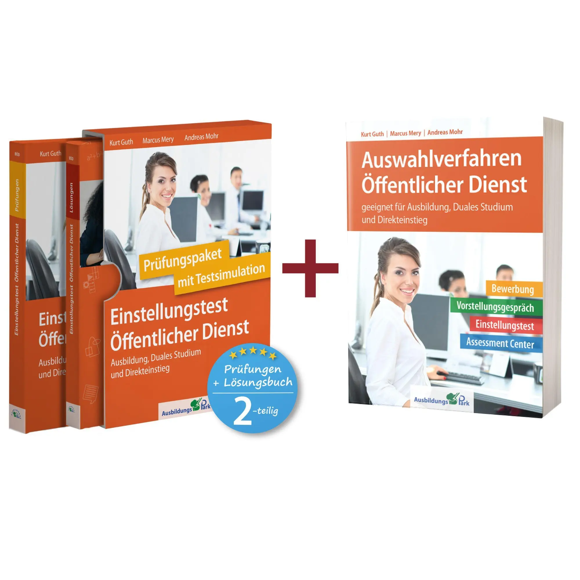 Cover: 9783956242014 | Sparpaket - Einstellungstest + Auswahlverfahren Öffentlicher Dienst
