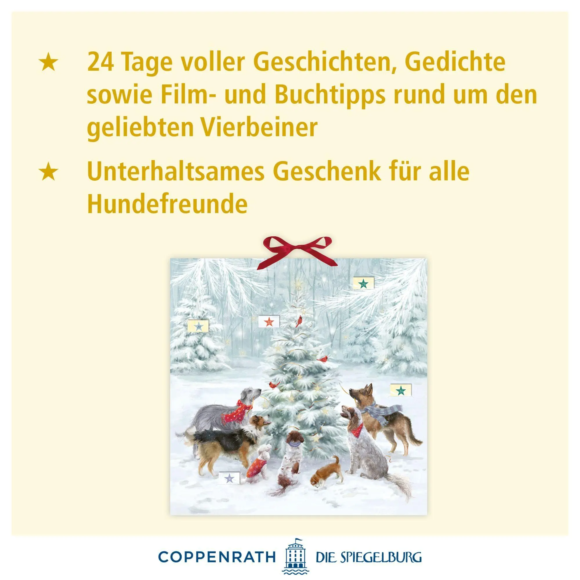Bild: 4050003972114 | Zettel-Adventskalender - Weihnachten auf vier Pfoten | Susan Niessen