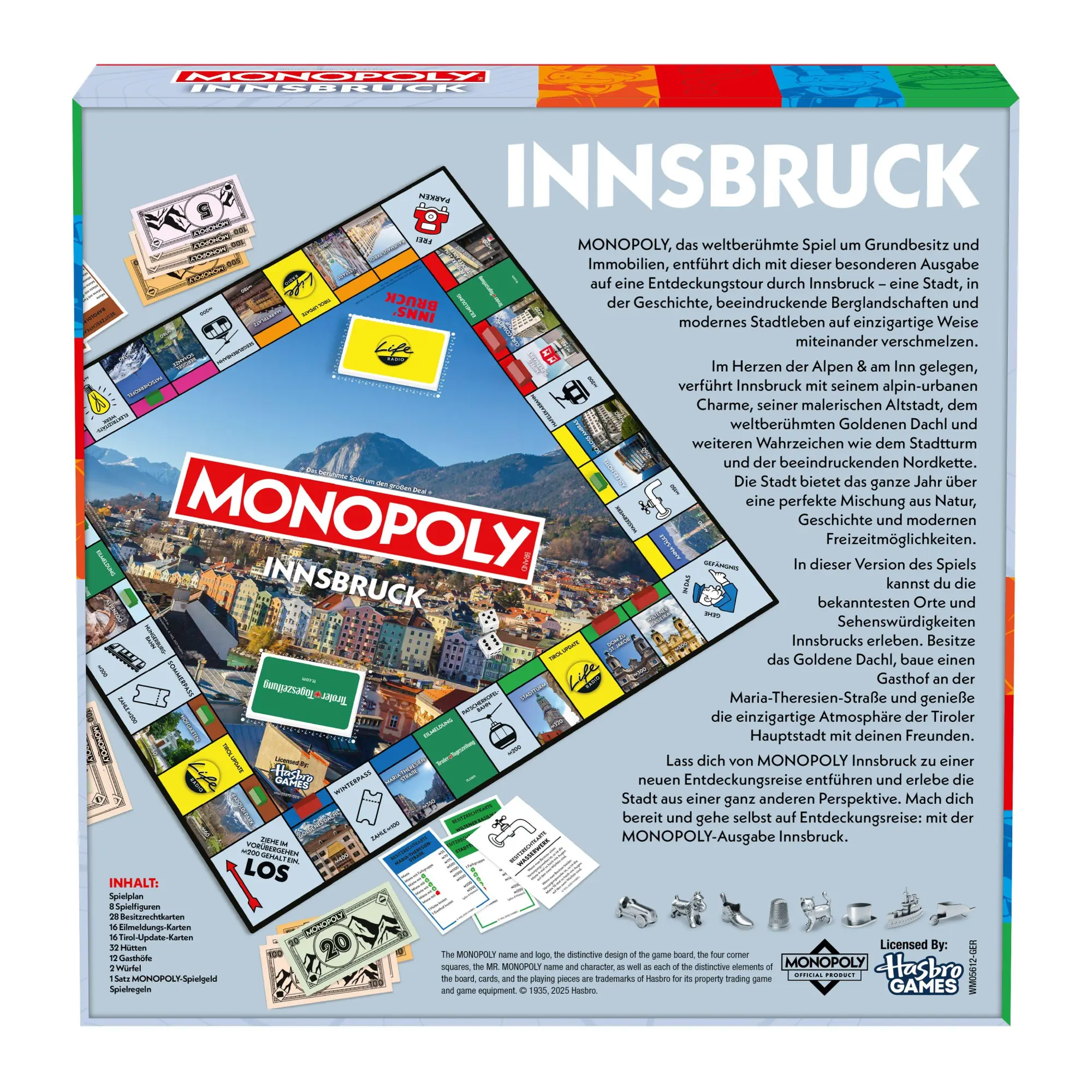 Bild: 5036905062114 | Monopoly Innsbruck | Spiel | Deutsch | 2025 | Winning Moves