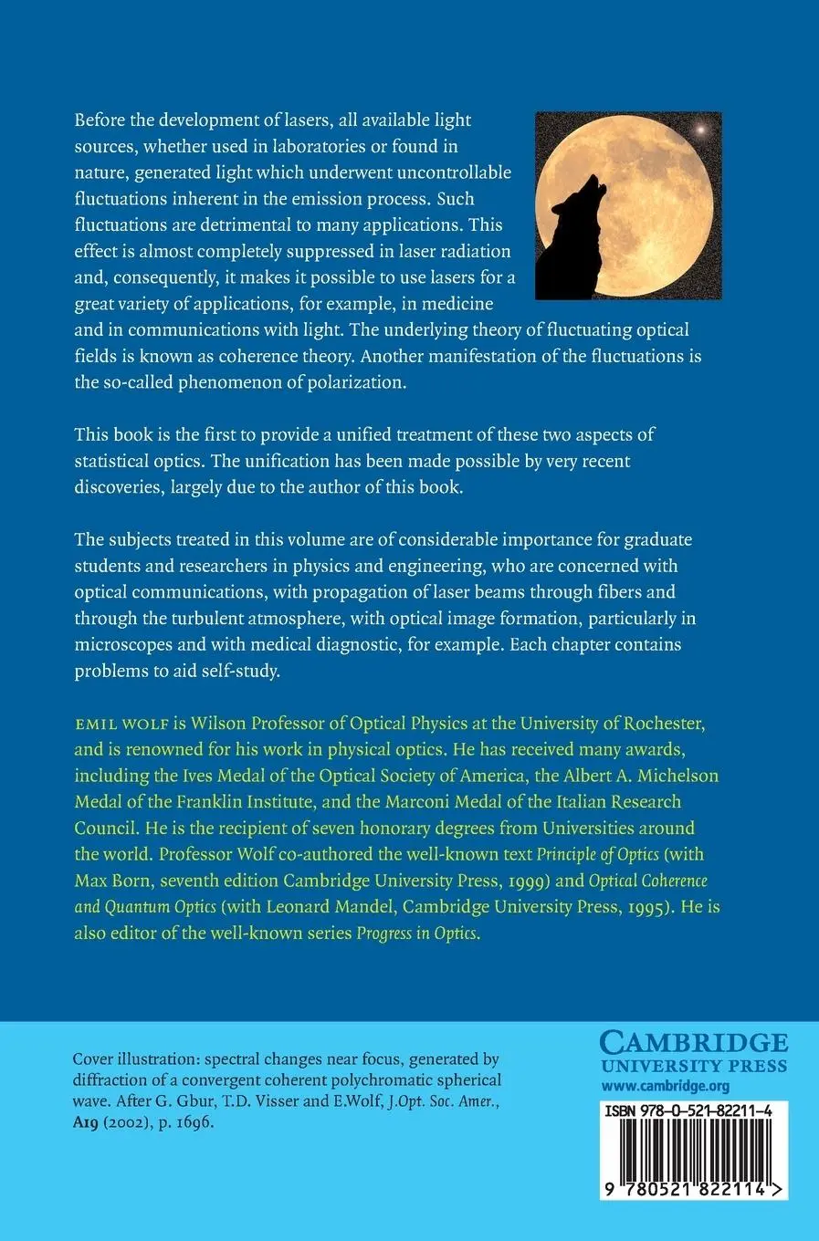 Rückseite: 9780521822114 | Introduction to the Theory of Coherence and Polarization of Light