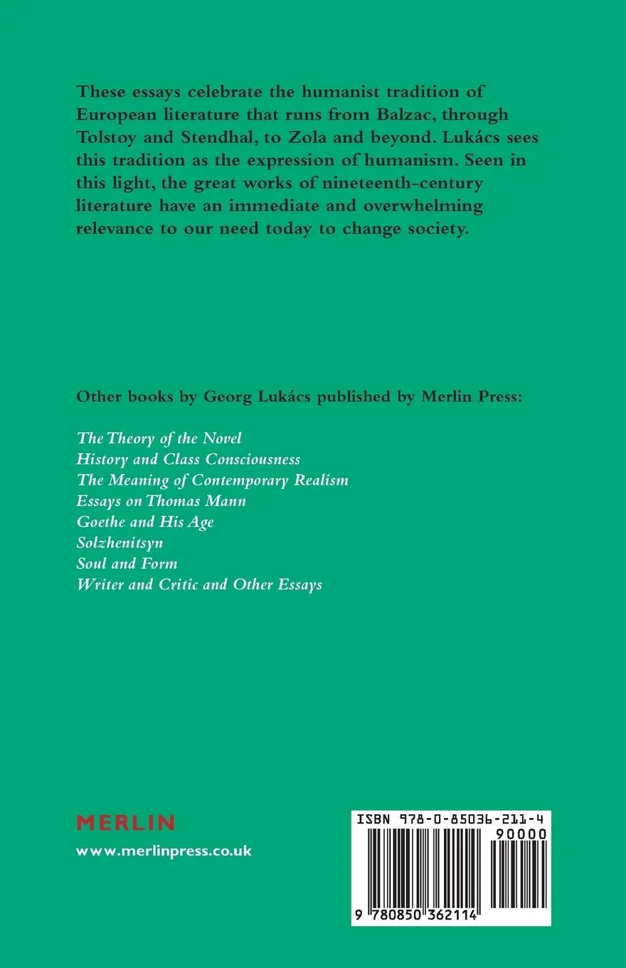 Rückseite: 9780850362114 | Studies in European Realism | Georg Lukacs | Taschenbuch | Englisch