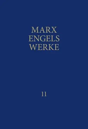 Cover: 9783320002114 | MEW / Marx-Engels-Werke Band 11 | Karl/Engels, Friedrich Marx | Buch