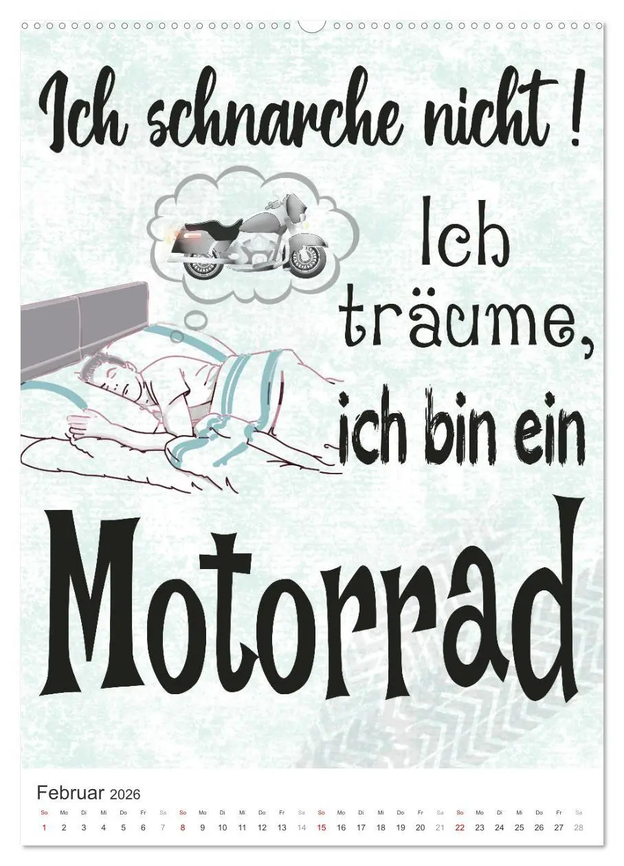 Bild: 9783516362114 | Coole Biker-Sprüche (hochwertiger Premium Wandkalender 2026 DIN A2...