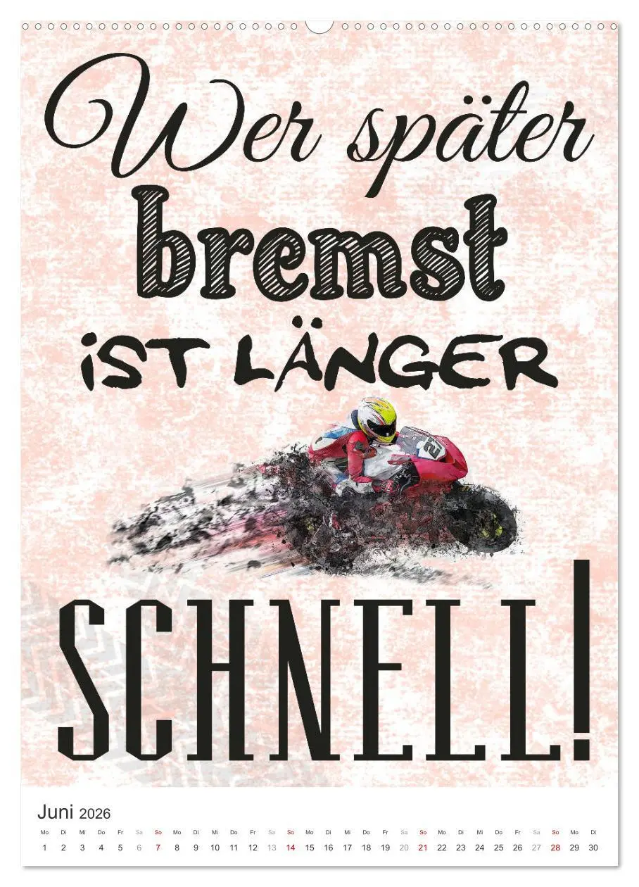 Bild: 9783516362114 | Coole Biker-Sprüche (hochwertiger Premium Wandkalender 2026 DIN A2...