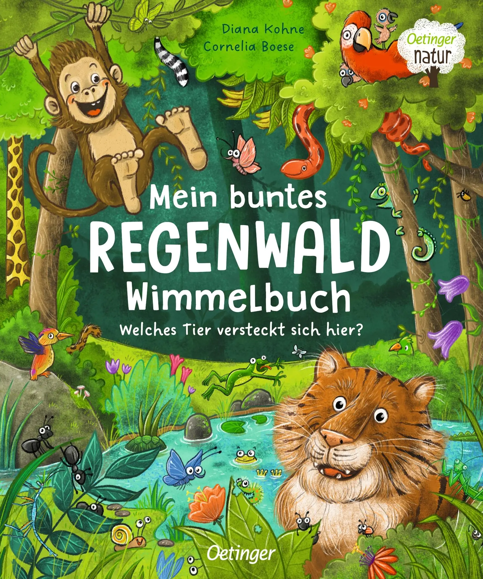 Cover: 9783751202114 | Mein buntes Regenwald Wimmelbuch | Welches Tier versteckt sich hier?