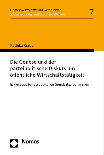 Cover: 9783756012114 | Die Genese und der parteipolitische Diskurs um öffentliche...
