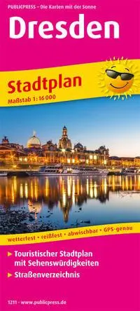 Cover: 9783961322114 | Dresden Stadtplan 1:16 000 | (Land-)Karte | Stadtplan (PUBLICPRESS)