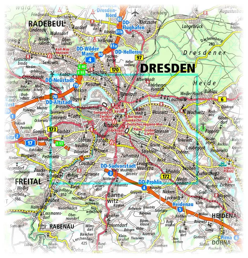Bild: 9783961322114 | Dresden Stadtplan 1:16 000 | (Land-)Karte | Stadtplan (PUBLICPRESS)