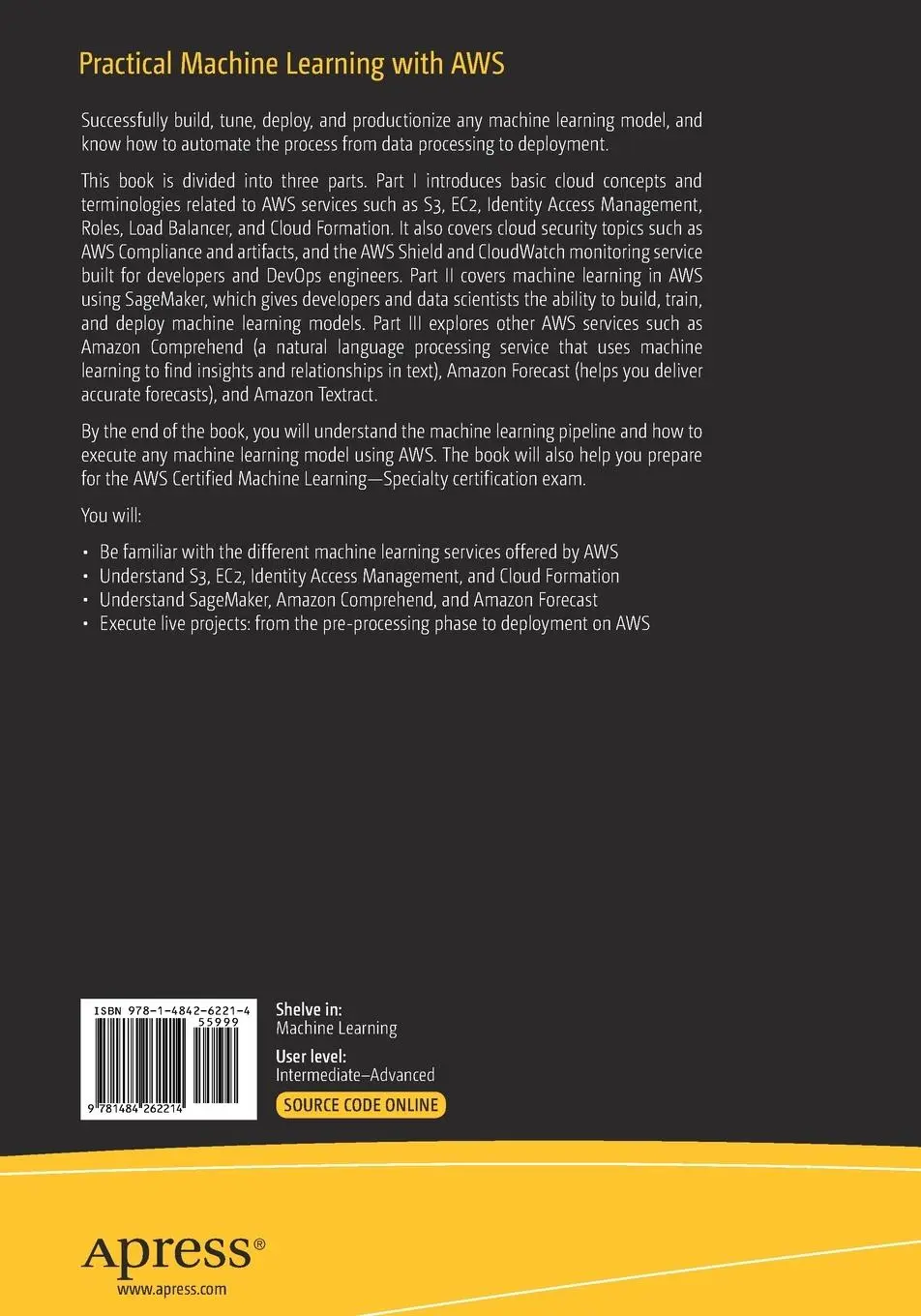 Rückseite: 9781484262214 | Practical Machine Learning with AWS | Himanshu Singh | Taschenbuch