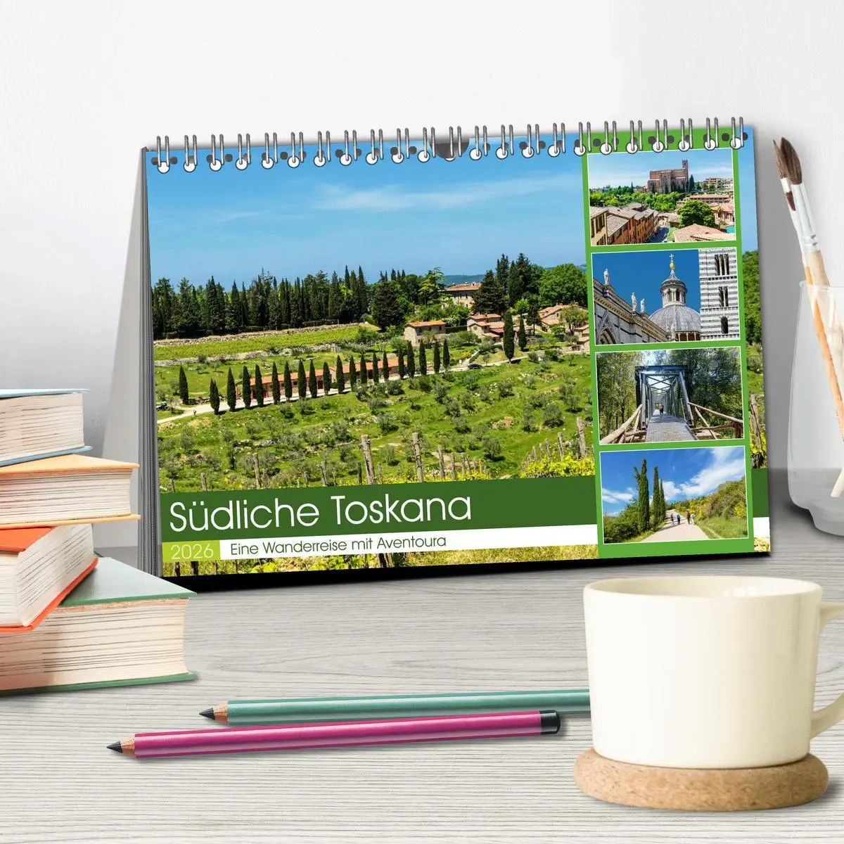 Bild: 9783457572214 | Südliche Toskana (Tischkalender 2026 DIN A5 quer), CALVENDO...