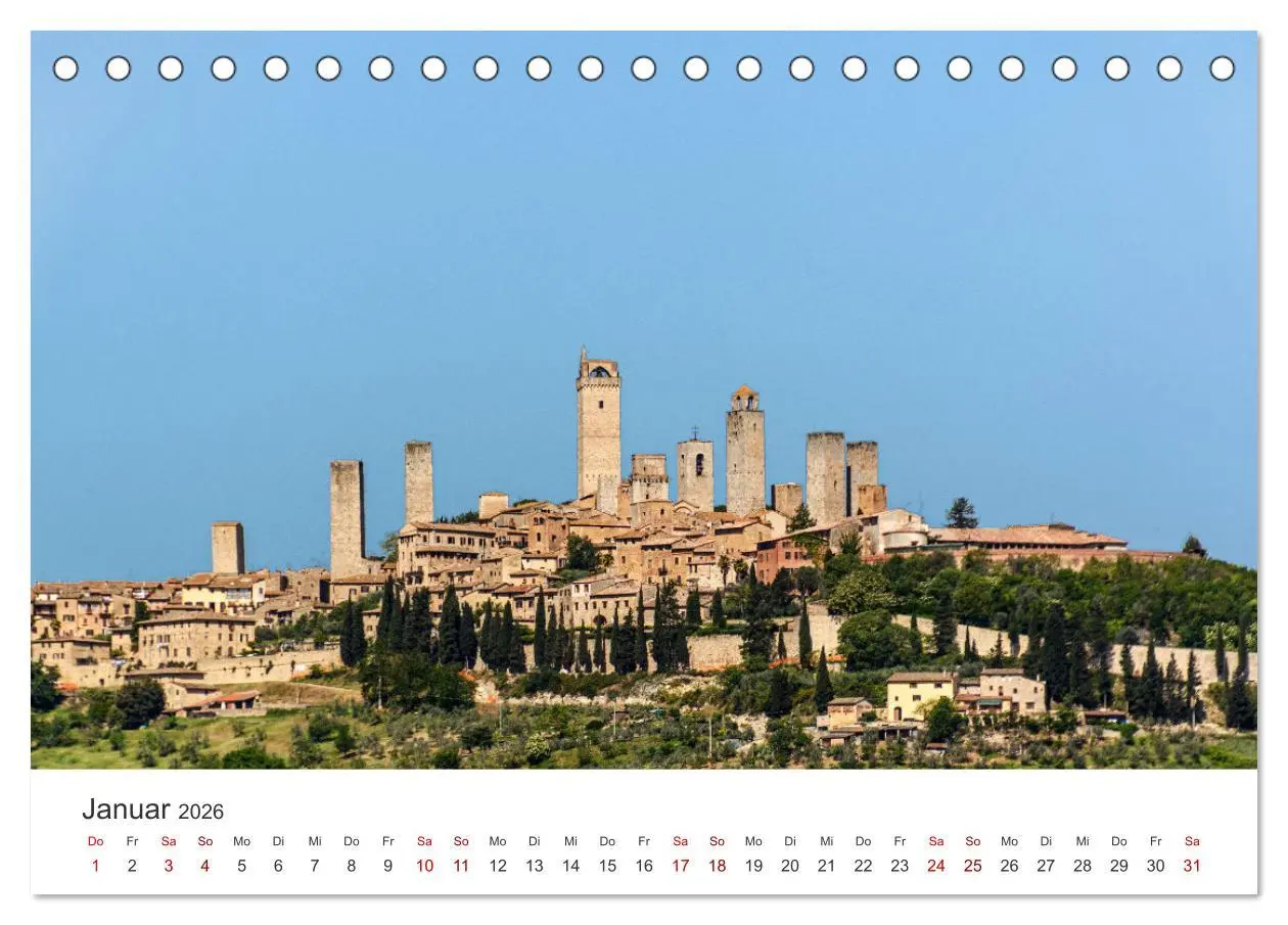Bild: 9783457572214 | Südliche Toskana (Tischkalender 2026 DIN A5 quer), CALVENDO...