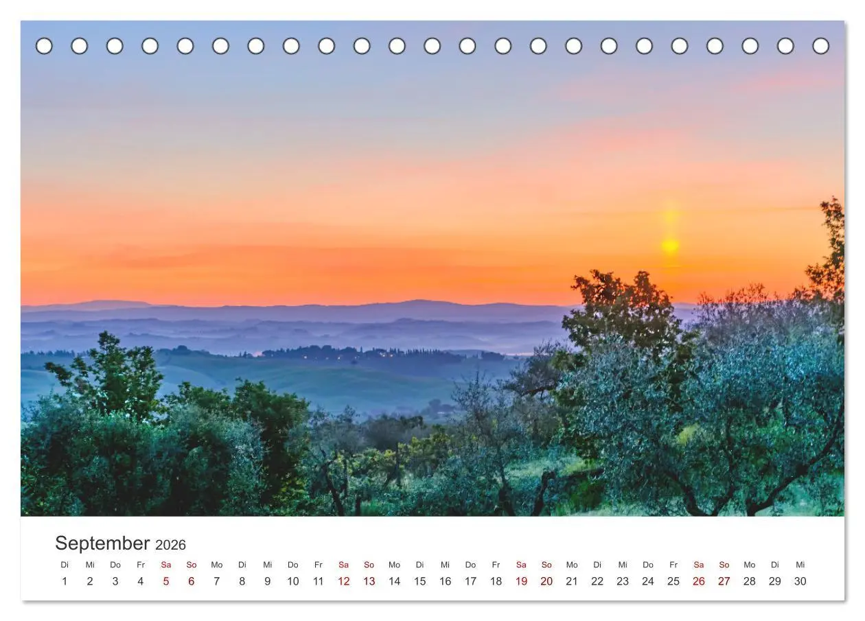 Bild: 9783457572214 | Südliche Toskana (Tischkalender 2026 DIN A5 quer), CALVENDO...