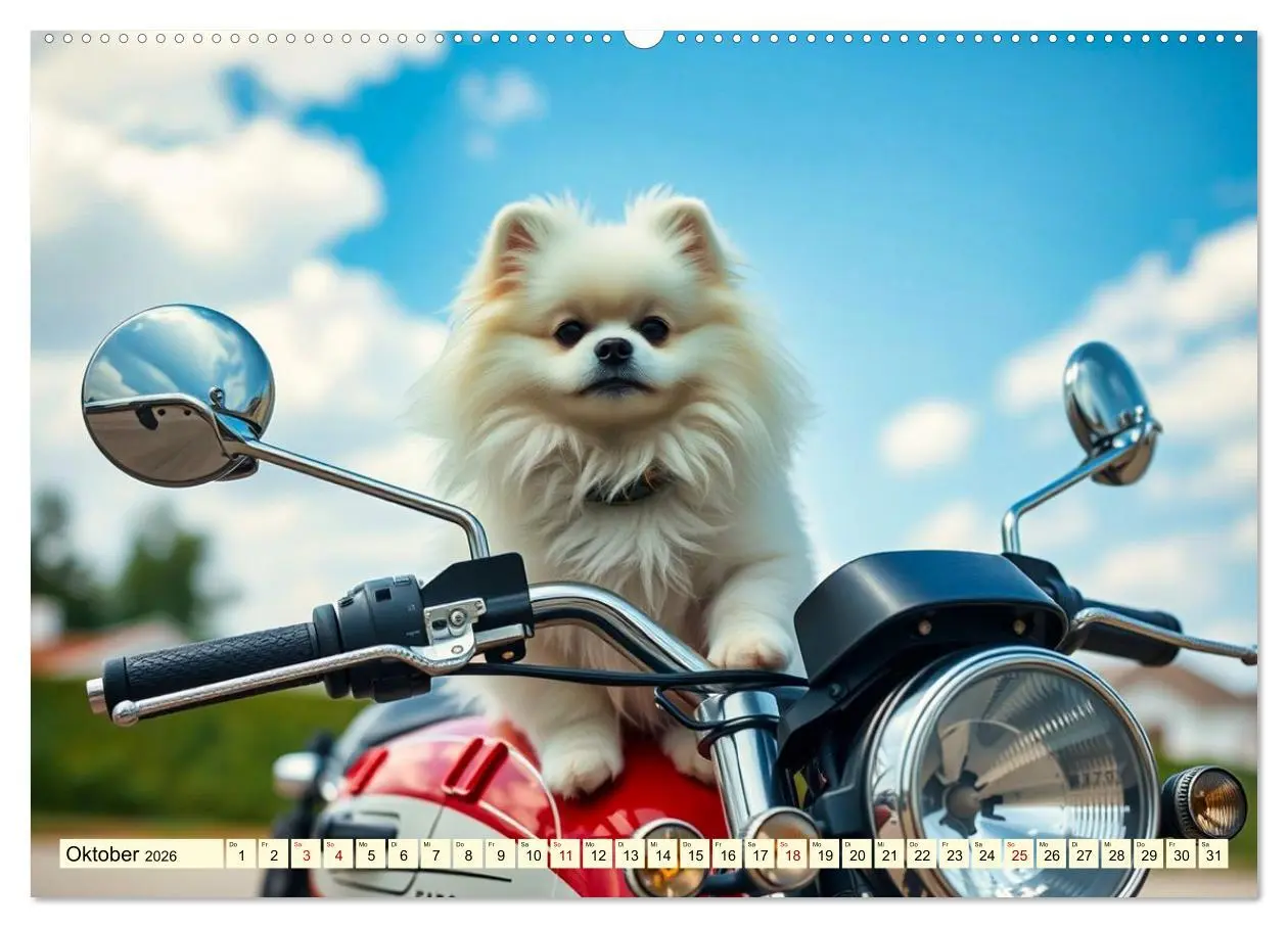 Bild: 9783516592214 | Tausendsassa - Pomeranian (Wandkalender 2026 DIN A2 quer), CALVENDO...