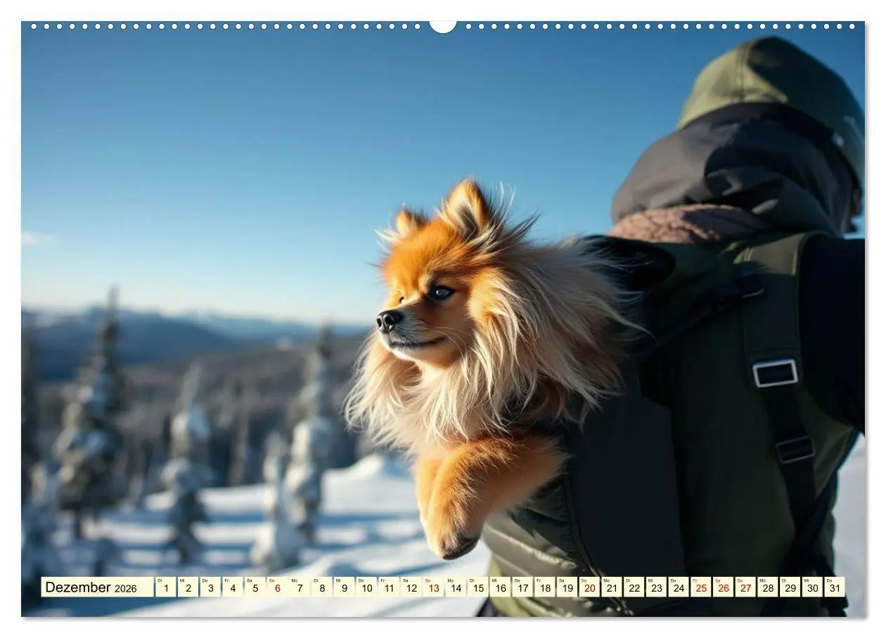 Bild: 9783516592214 | Tausendsassa - Pomeranian (Wandkalender 2026 DIN A2 quer), CALVENDO...