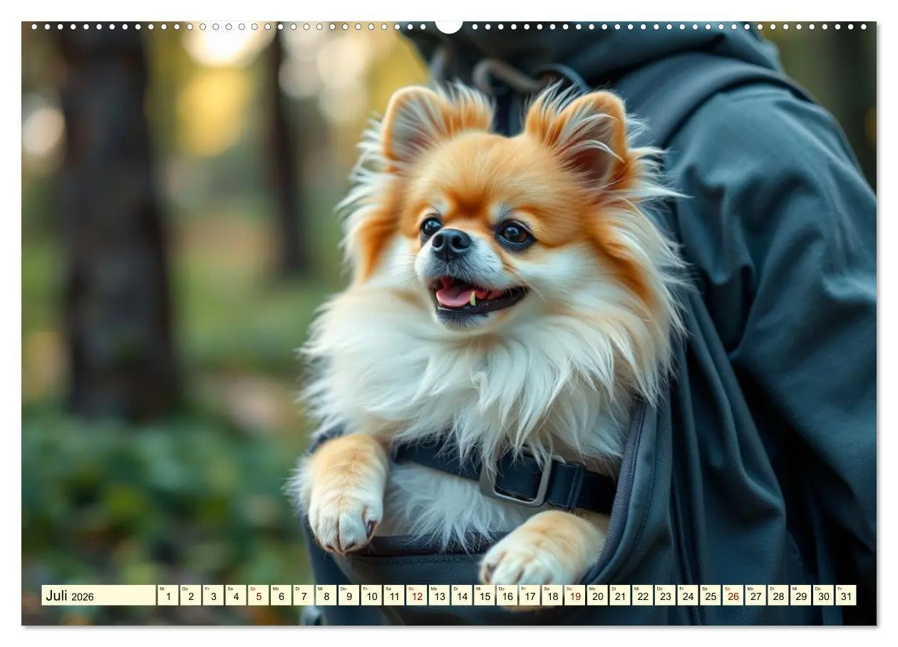 Bild: 9783516592214 | Tausendsassa - Pomeranian (Wandkalender 2026 DIN A2 quer), CALVENDO...