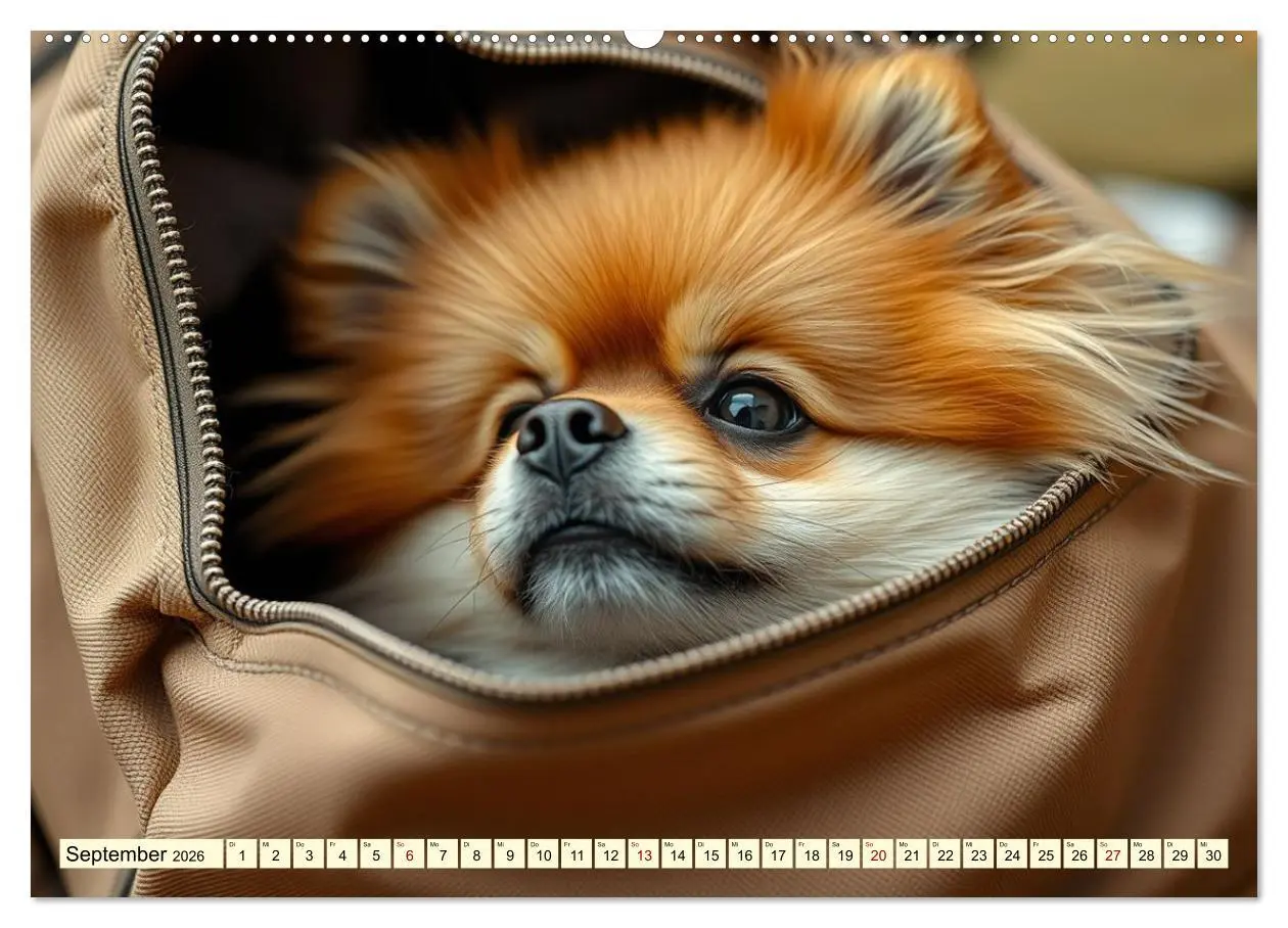 Bild: 9783516592214 | Tausendsassa - Pomeranian (Wandkalender 2026 DIN A2 quer), CALVENDO...