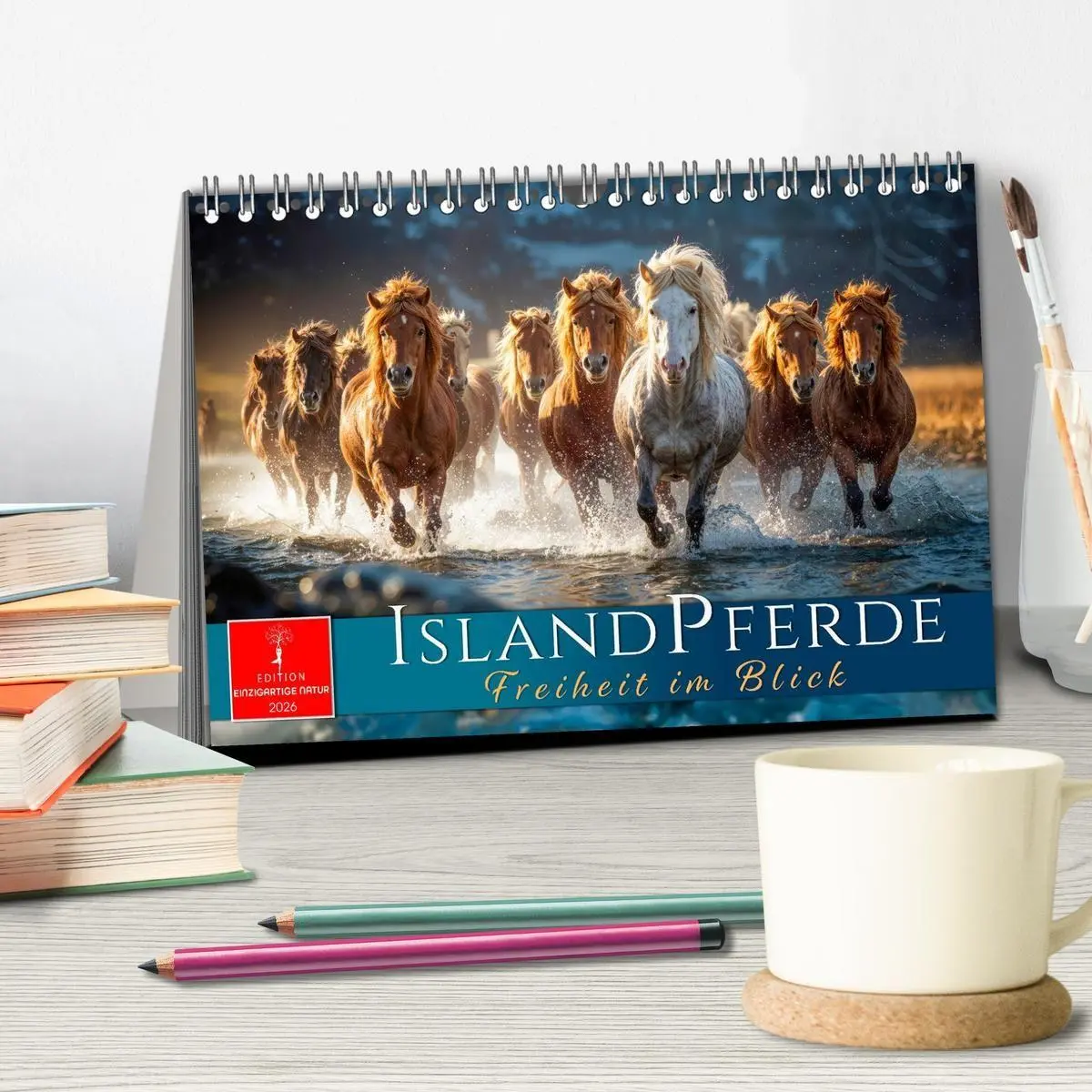 Bild: 9783516662214 | Islandpferde - Freiheit im Blick (Tischkalender 2026 DIN A5 quer),...