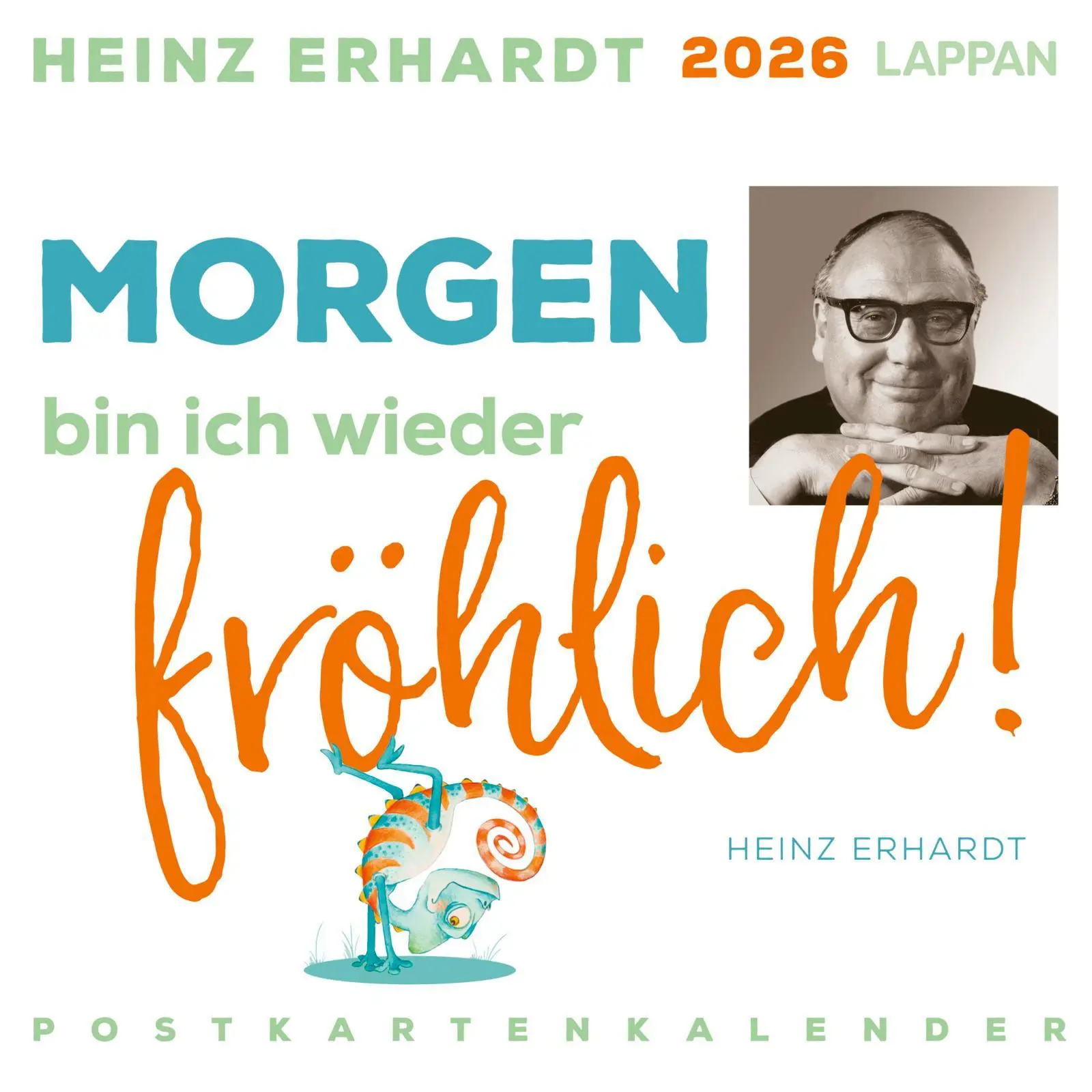 Cover: 9783830322214 | Heinz Erhardt Postkartenkalender 2026 | Heinz Erhardt | Kalender