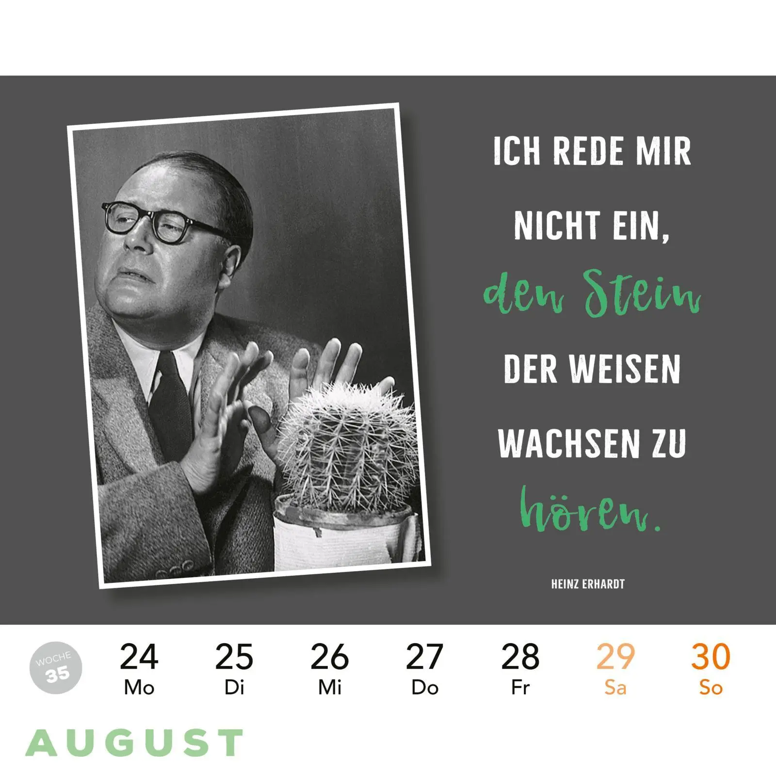 Bild: 9783830322214 | Heinz Erhardt Postkartenkalender 2026 | Heinz Erhardt | Kalender