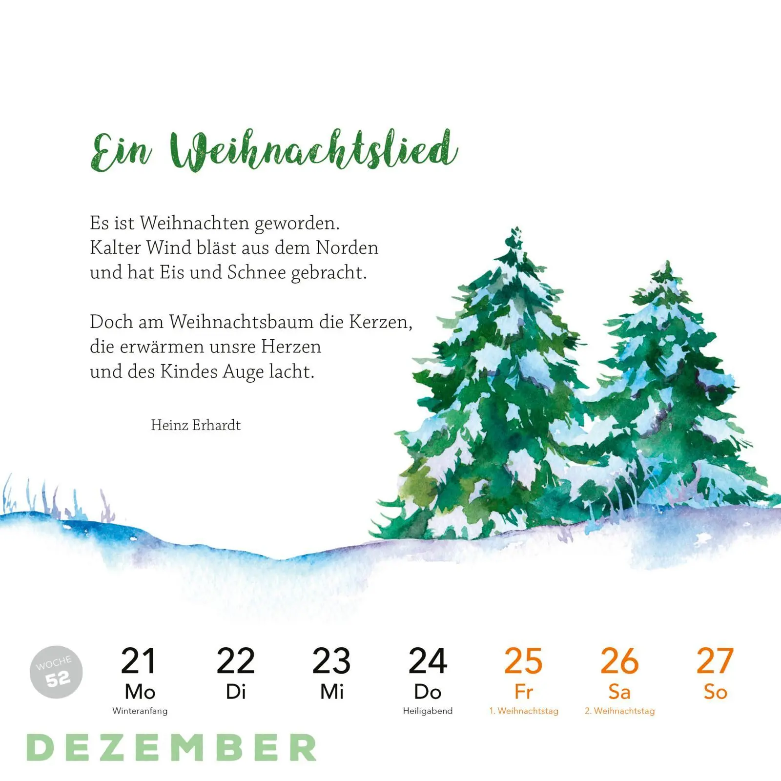Bild: 9783830322214 | Heinz Erhardt Postkartenkalender 2026 | Heinz Erhardt | Kalender