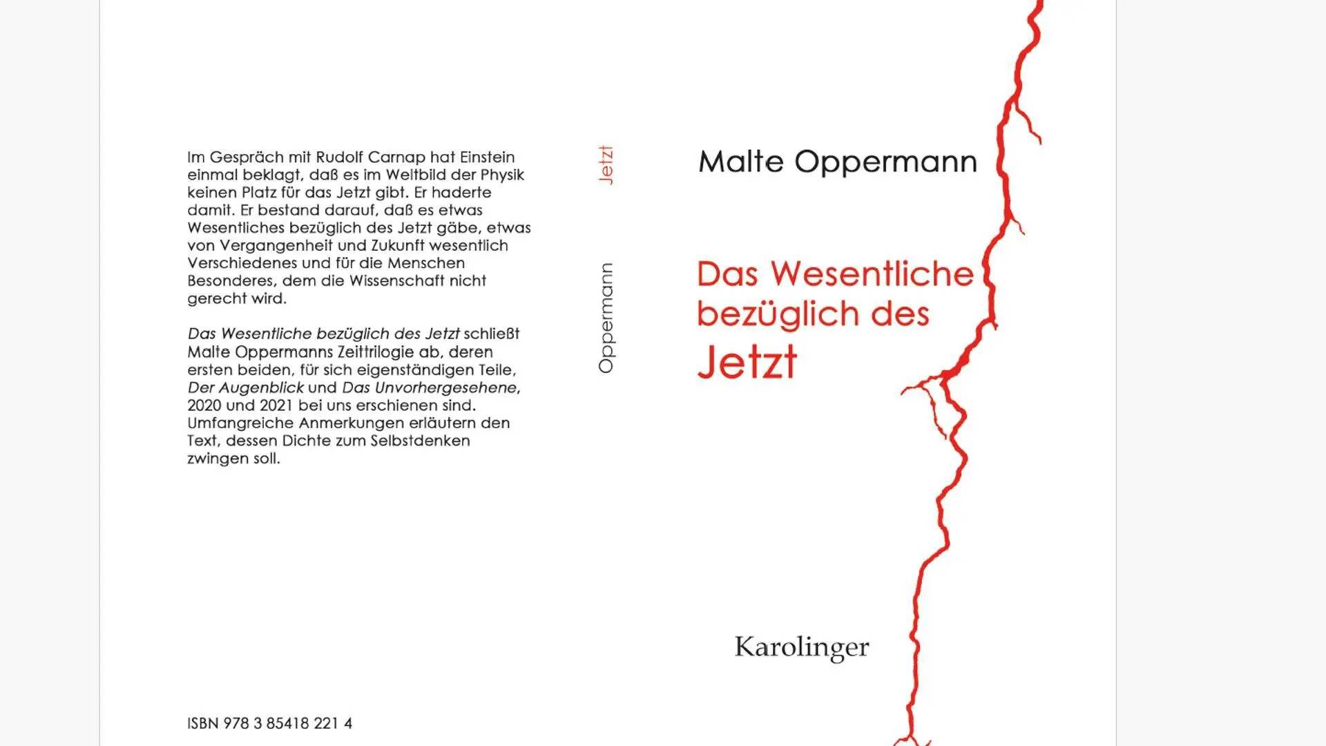Cover: 9783854182214 | Das Wesentliche bezüglich des Jetzt | Malte Oppermann | Buch | Deutsch