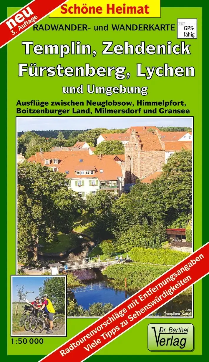 Cover: 9783895912214 | Radwander- und Wanderkarte Fürstenberg, Lychen, Templin, Zehdenick...