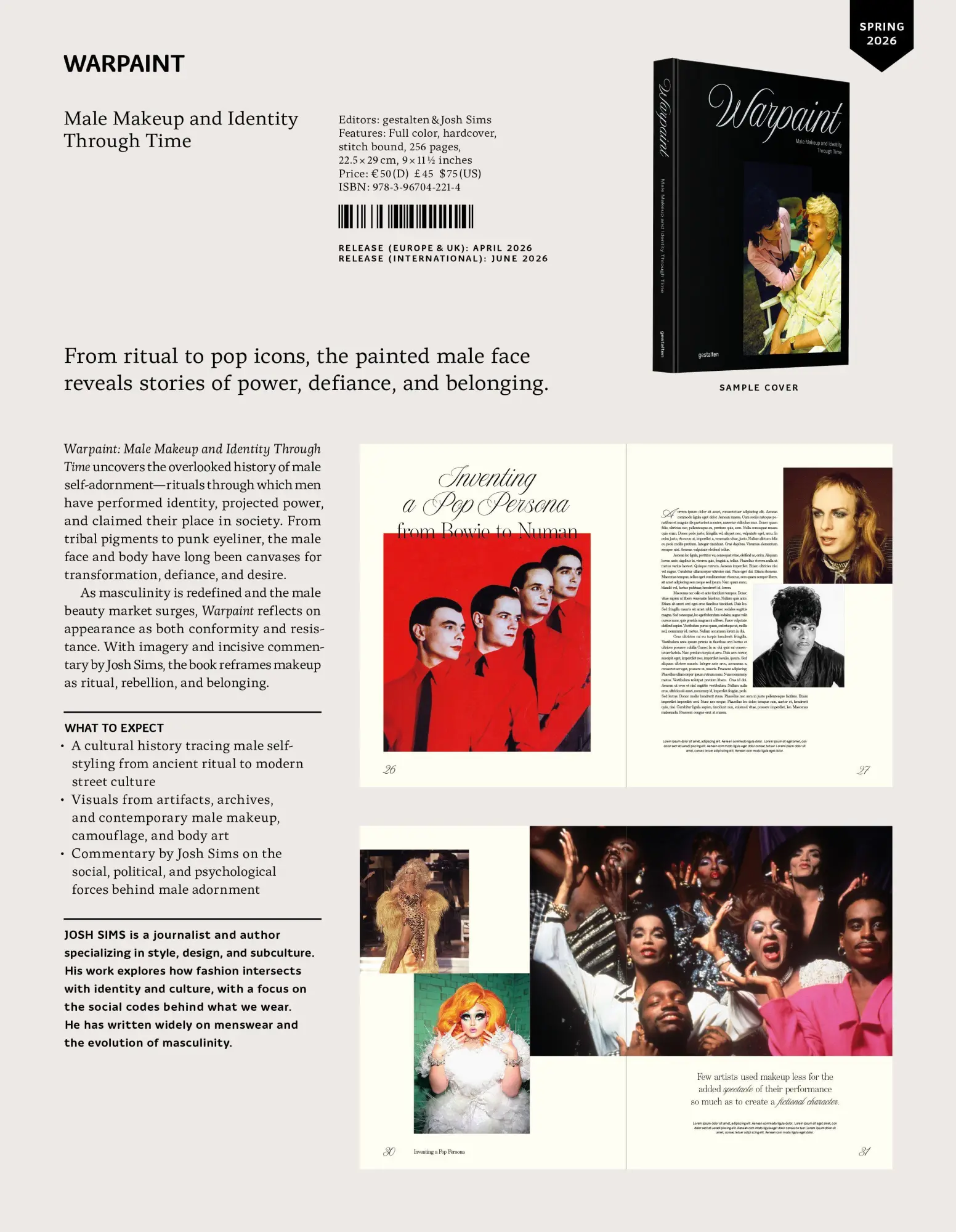 Bild: 9783967042214 | Warpaint | Male Makeup and Identity Through Time | Gestalten (u. a.)