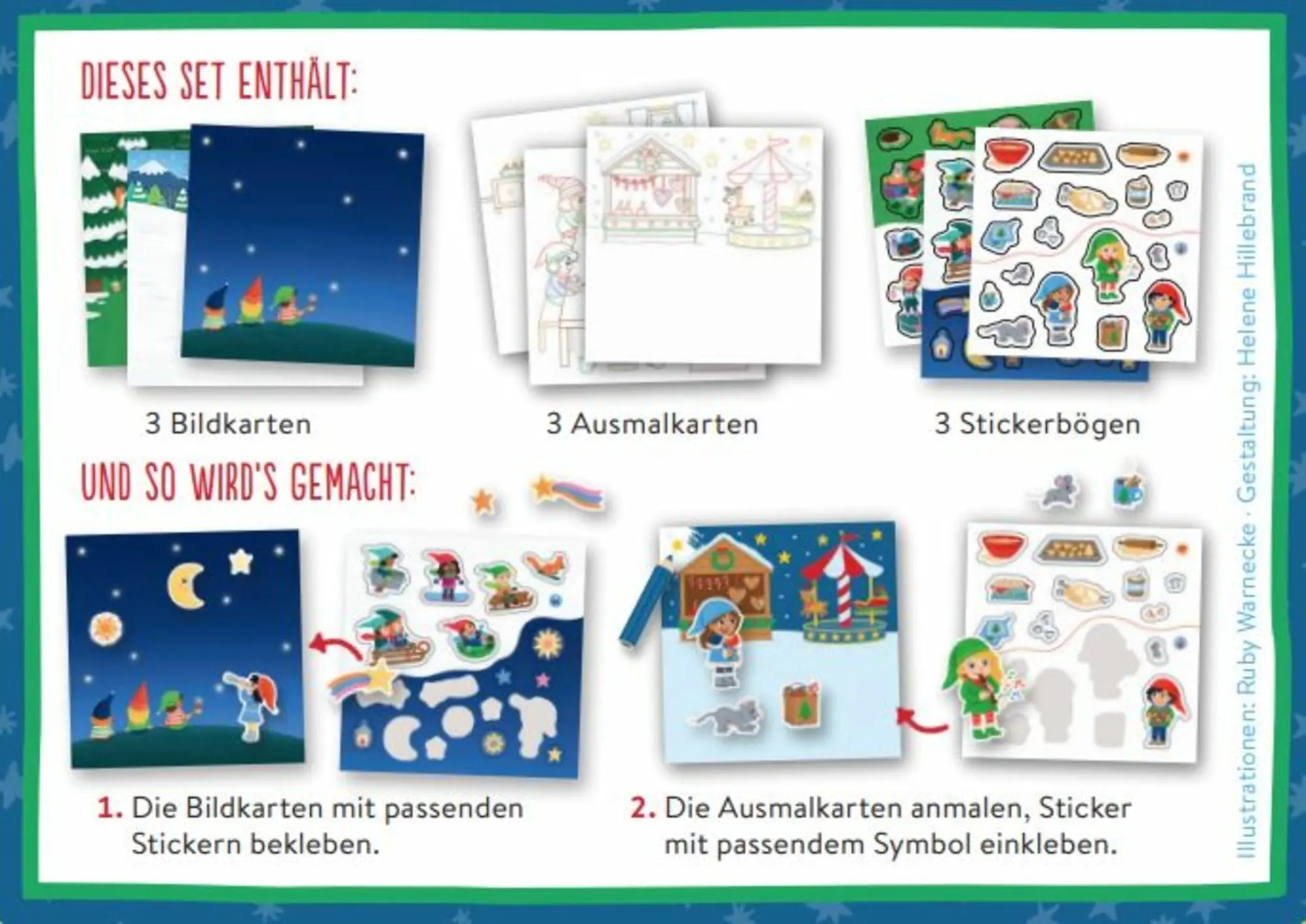 Bild: 4050003952314 | Meine Mini-Stickerwelt - Weihnachten bei den Wichteln | Ruby Warnecke