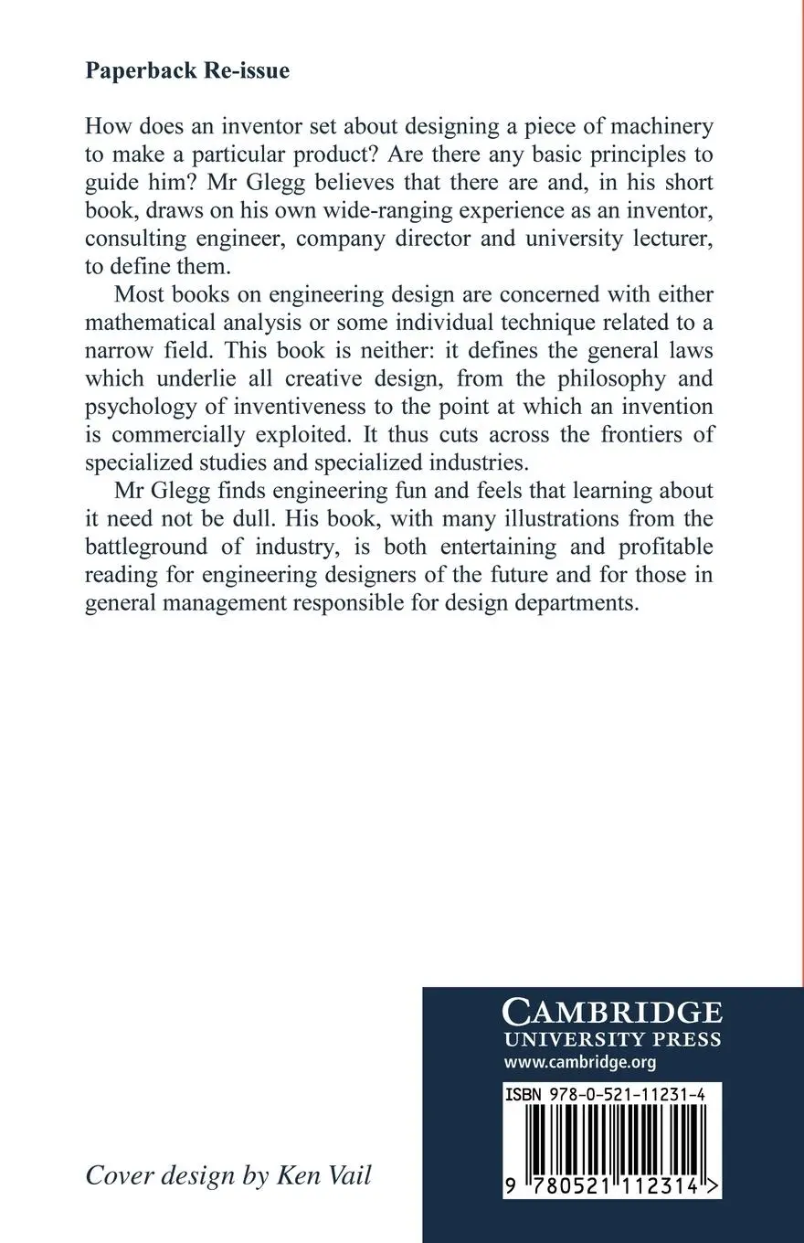 Rückseite: 9780521112314 | The Design of Design | Glegg (u. a.) | Taschenbuch | Englisch | 2009