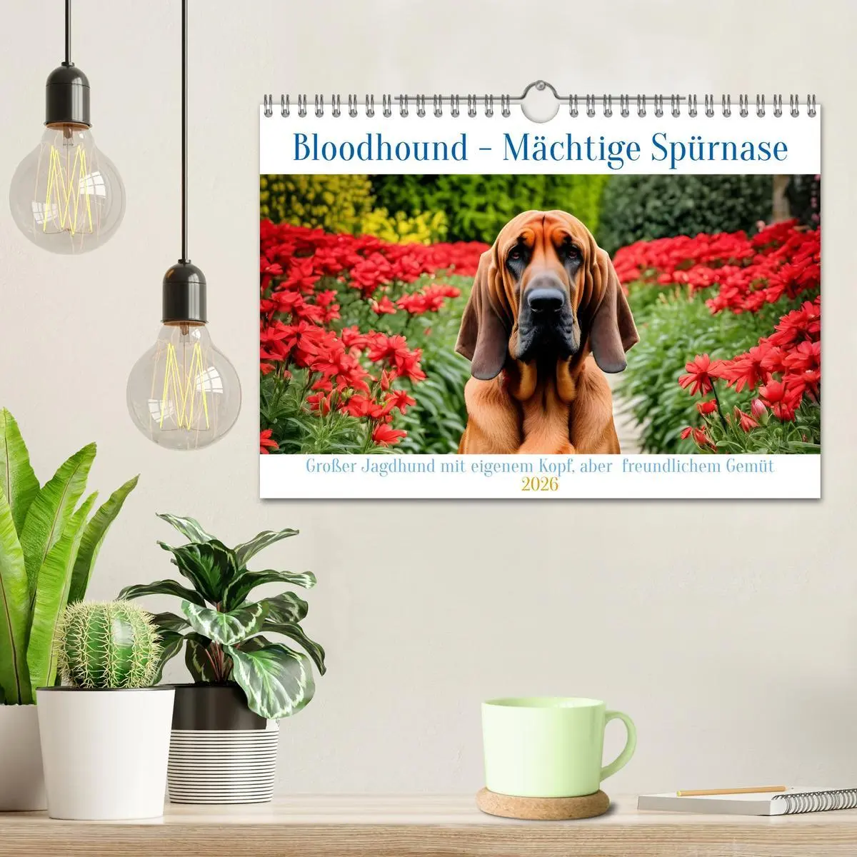 Bild: 9783457252314 | Bloodhound - Mächtige Spürnase (Wandkalender 2026 DIN A4 quer),...