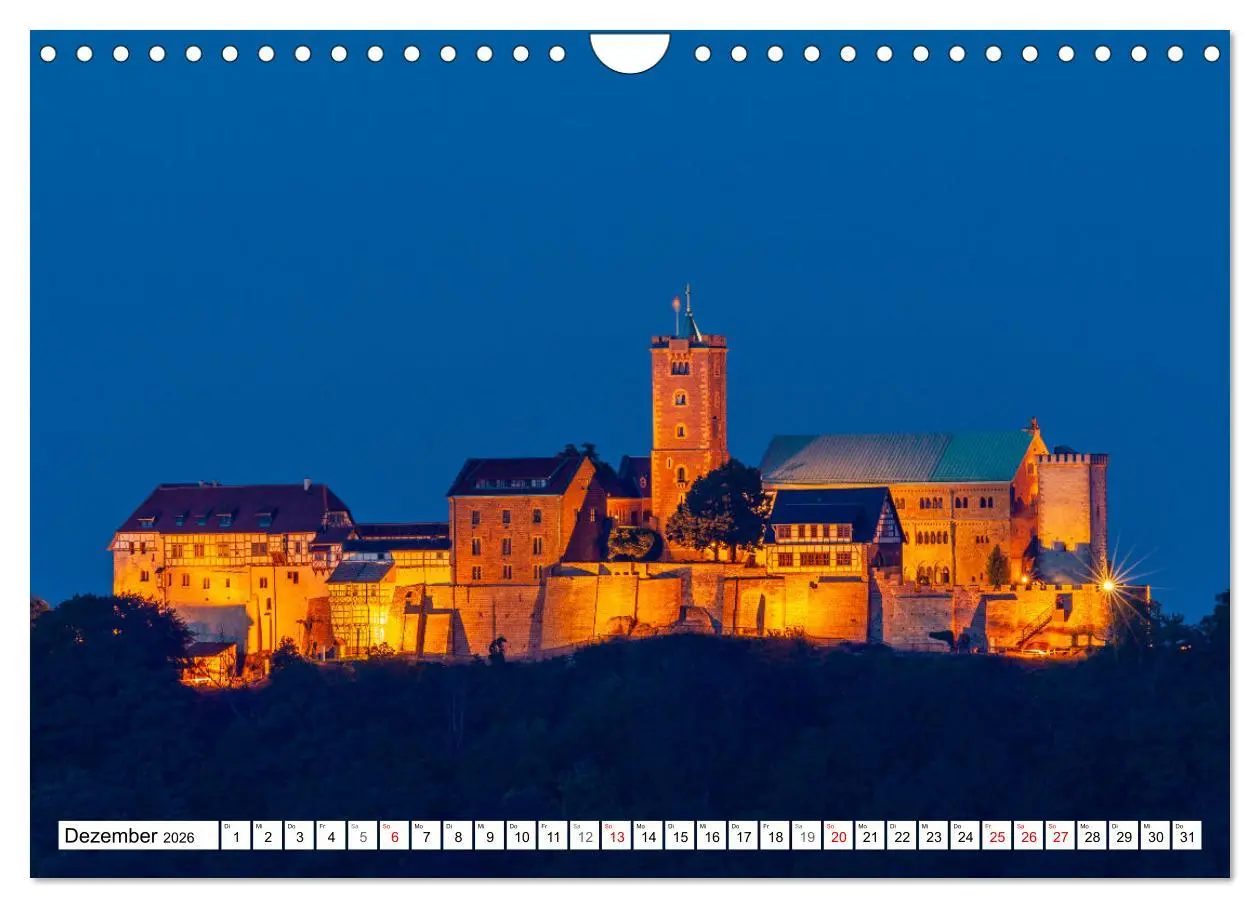 Bild: 9783457632314 | Historische Wartburg (Wandkalender 2026 DIN A4 quer), CALVENDO...