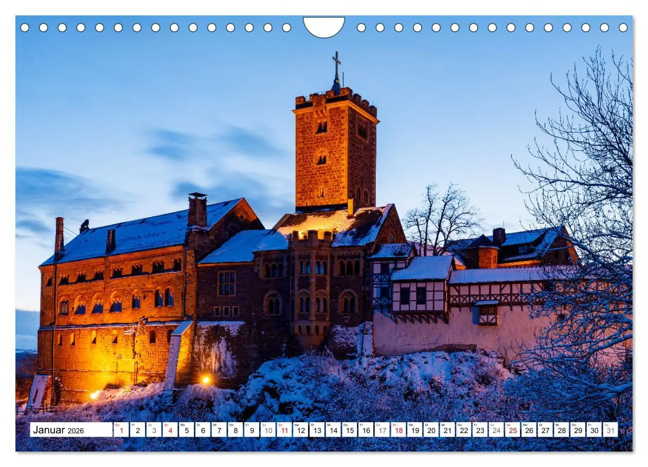 Bild: 9783457632314 | Historische Wartburg (Wandkalender 2026 DIN A4 quer), CALVENDO...
