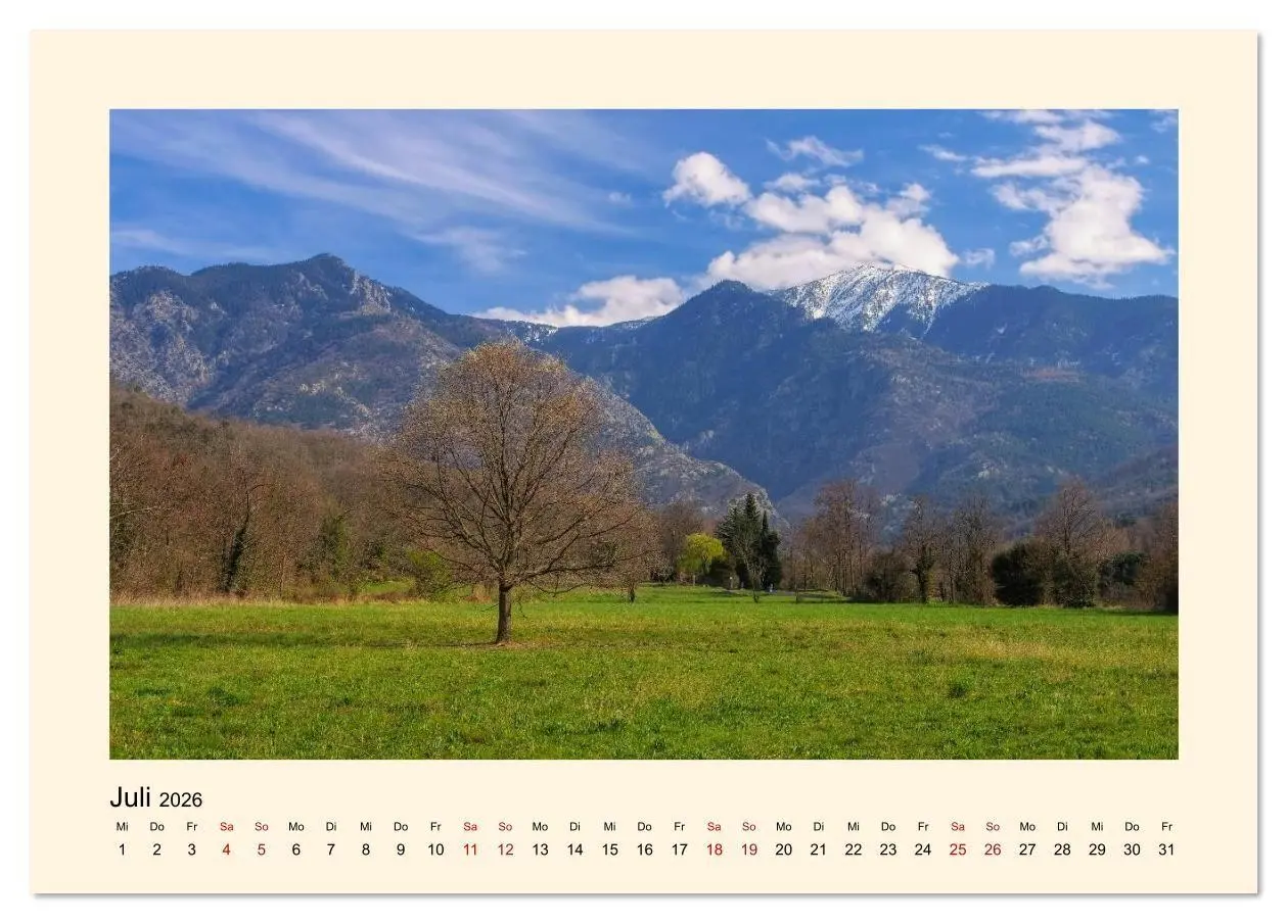 Bild: 9783457872314 | Okzitanien - Unterwegs im Pyrenäenvorland (Tischkalender 2026 DIN...