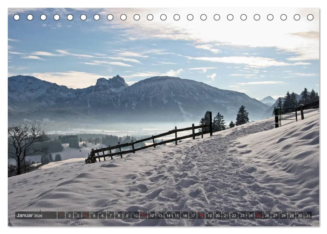 Bild: 9783516102314 | Ein Jahr im Allgäu (Tischkalender 2026 DIN A5 quer), CALVENDO...