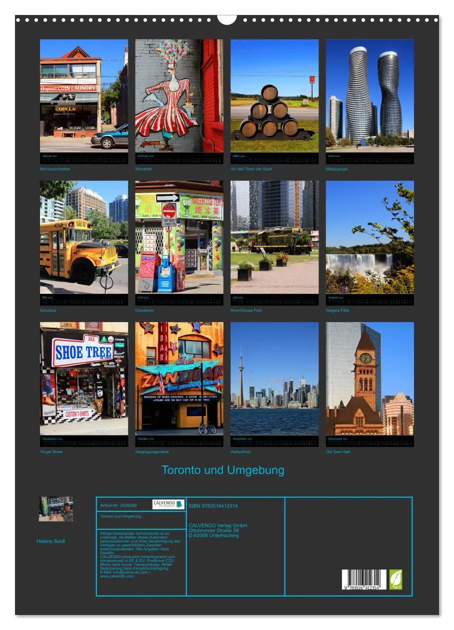 Bild: 9783516412314 | Toronto und Umgebung (Wandkalender 2026 DIN A2 hoch), CALVENDO...