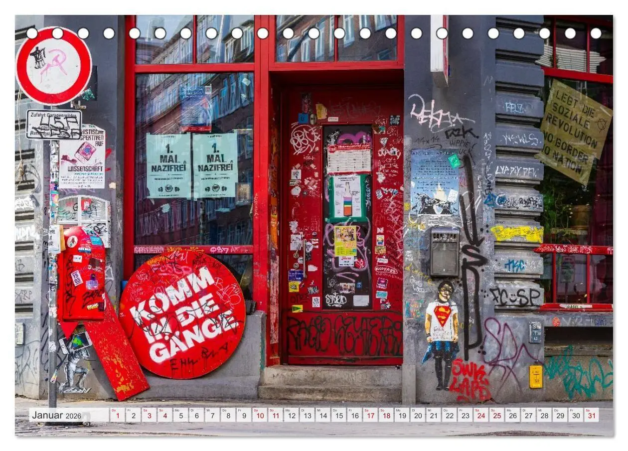 Bild: 9783516722314 | Buntes Hamburg (Tischkalender 2026 DIN A5 quer), CALVENDO...