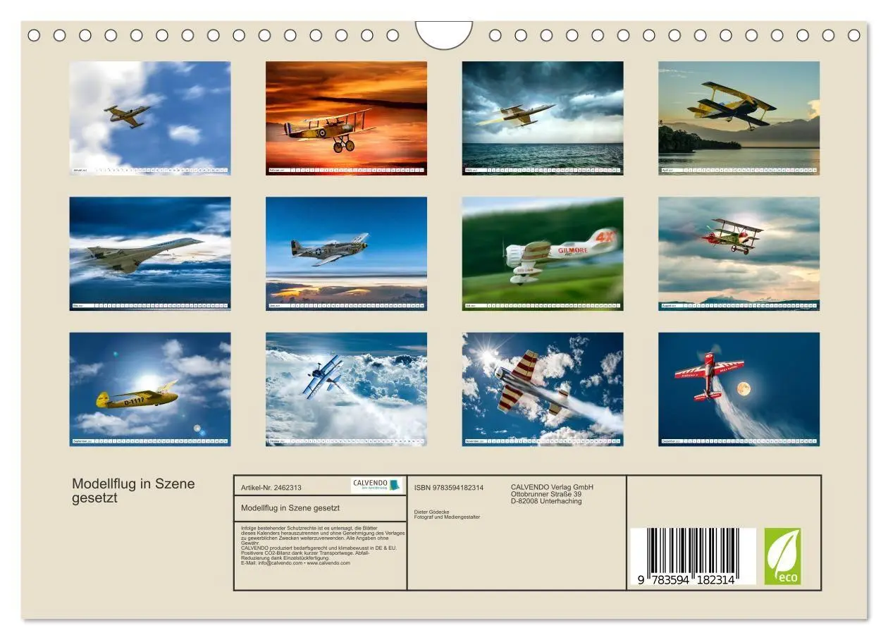 Bild: 9783594182314 | Modellflug in Szene gesetzt (Wandkalender 2027 DIN A4 quer),...