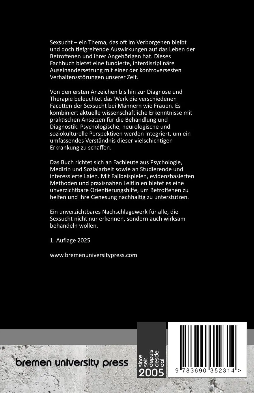 Rückseite: 9783690352314 | Sexsucht | Verstehen, Diagnostizieren, Behandeln | Cassandra Giuffrida