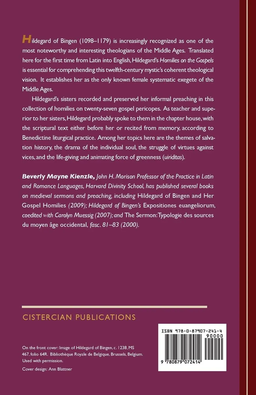 Rückseite: 9780879072414 | Homilies on the Gospels | Volume 241 | Hildegard Of Bingen | Buch