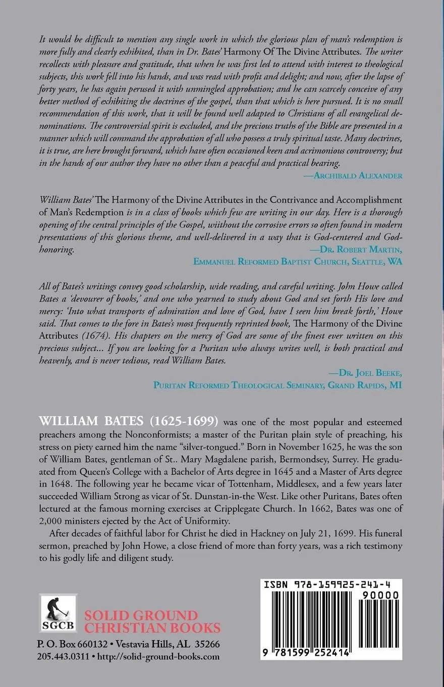 Rückseite: 9781599252414 | The Harmony of Divine Attributes in the Contrivance &amp;...