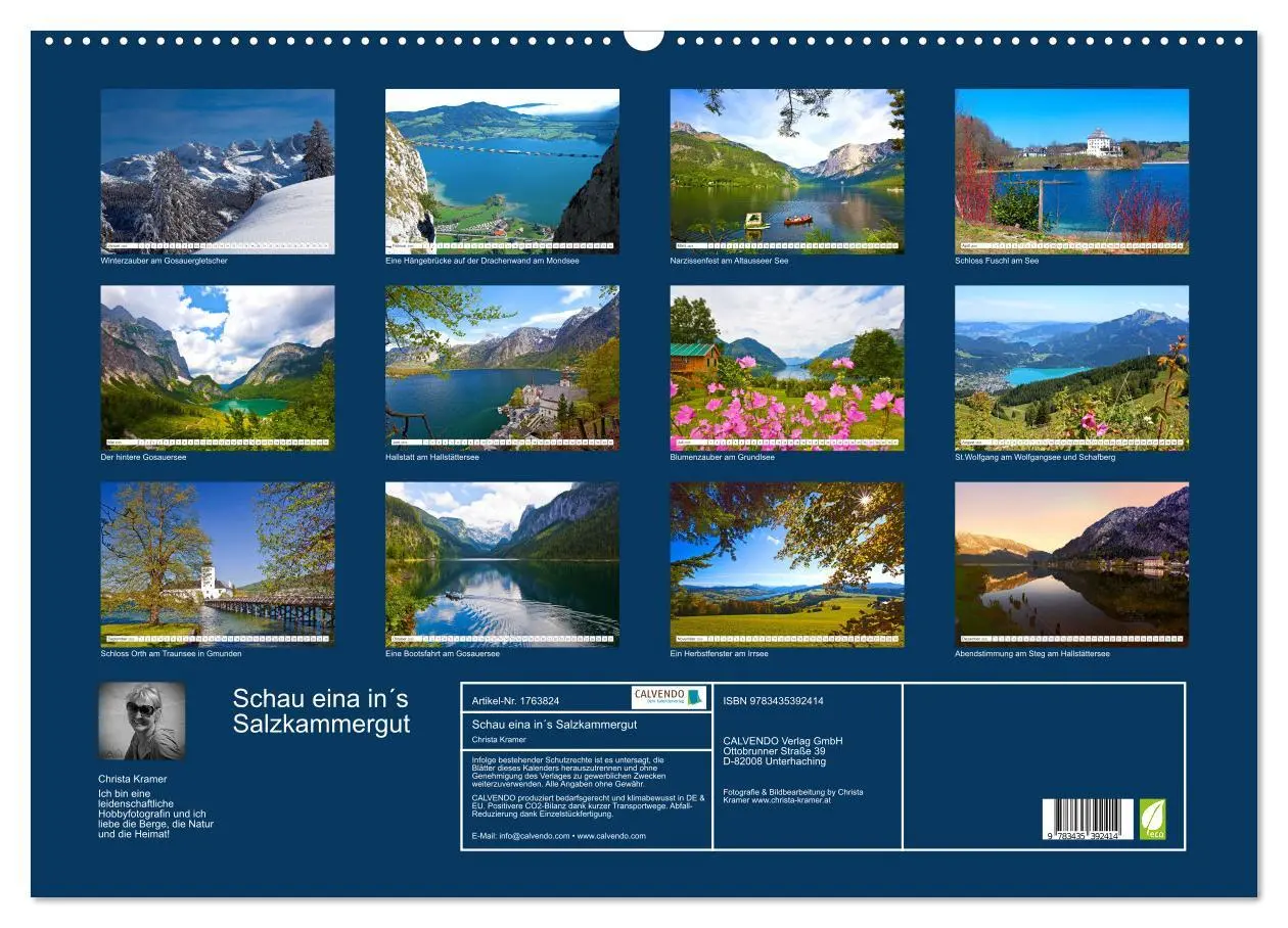 Bild: 9783435392414 | Schau eina in´s Salzkammergut (Wandkalender 2025 DIN A2 quer),...