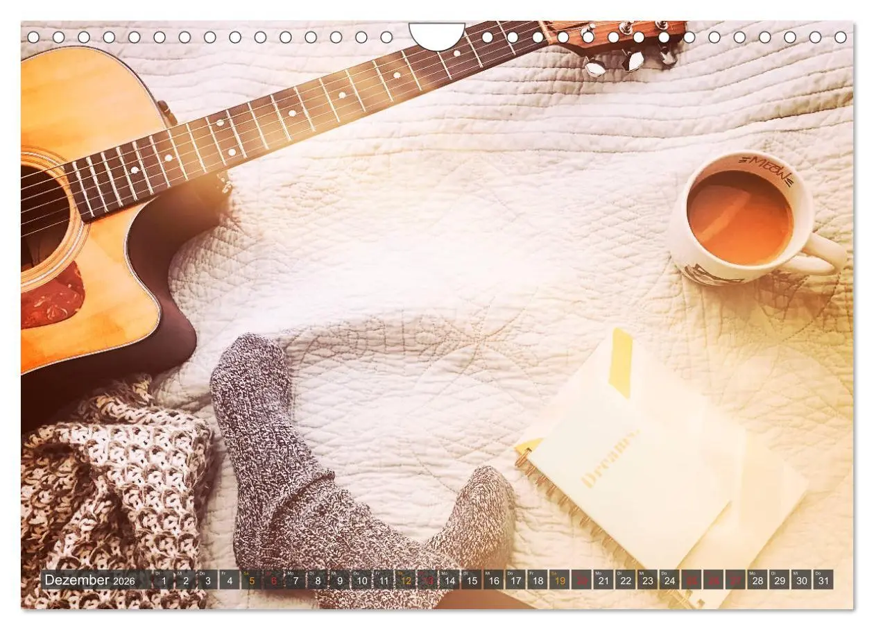 Bild: 9783457932414 | Gitarre - Freiheit Träume (Wandkalender 2026 DIN A4 quer), CALVENDO...