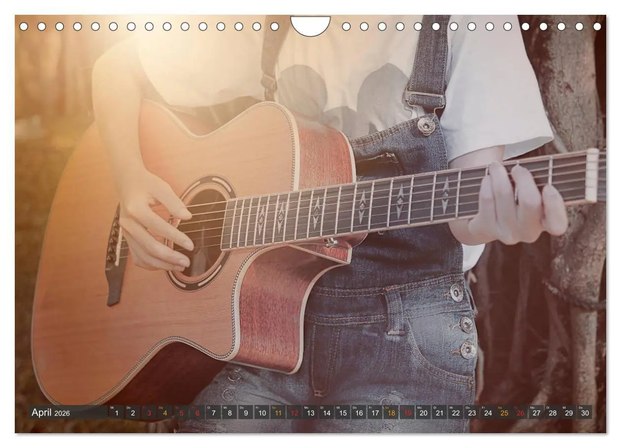 Bild: 9783457932414 | Gitarre - Freiheit Träume (Wandkalender 2026 DIN A4 quer), CALVENDO...