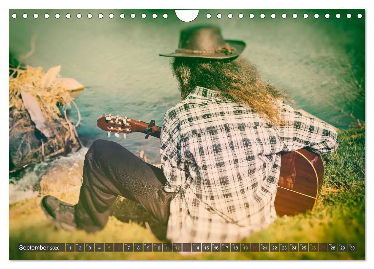 Bild: 9783457932414 | Gitarre - Freiheit Träume (Wandkalender 2026 DIN A4 quer), CALVENDO...